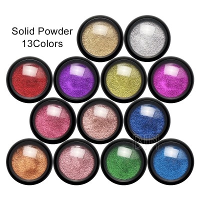 BIN Solid magic chrome effect Nail pigment mirror powder