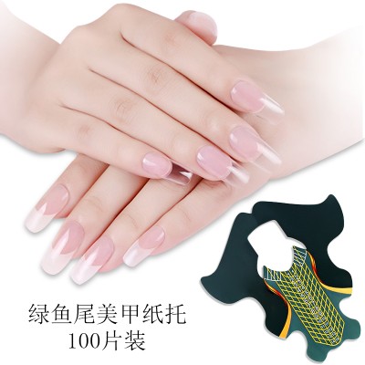 BIN 500pcs Custom label paper Acrylic extension nail forms