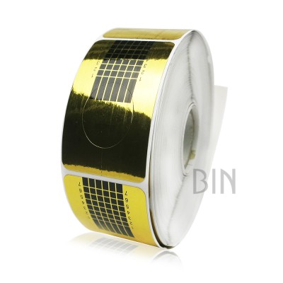 BIN 500pcs/roll Nail Form Private Label Paper Nail Form