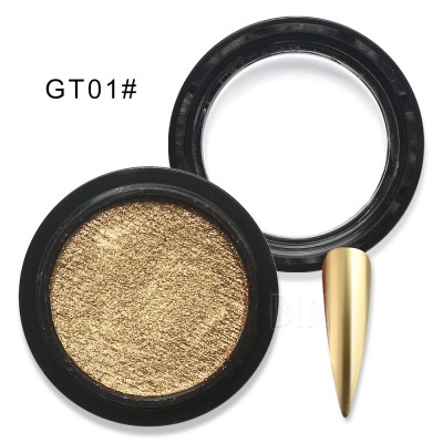 BIN 2020 New Arrival Soild Status Chrome Mirror Pigment Powder For Nail Apply