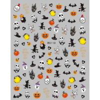 Bin Halloween Nail Sticker Decoration 3D Gel Polish Sticker For Nail Art